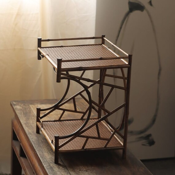 This is a meilu bamboo shelf bamboo rack.this is a bamboo teaware storage shelf