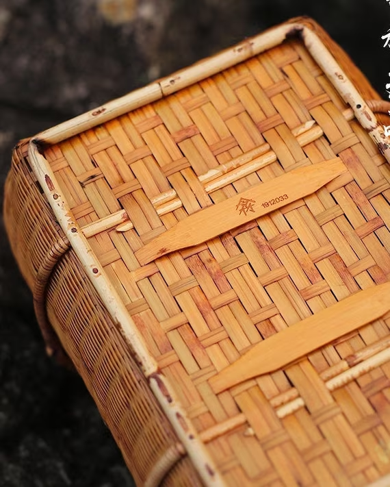 This is a bamboo weaving basket