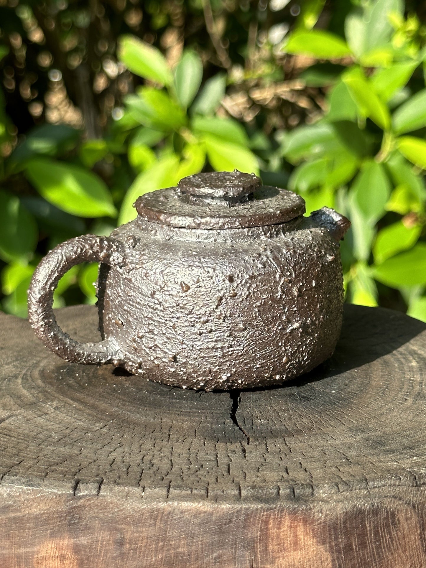 This is a woodfired pottery teapot