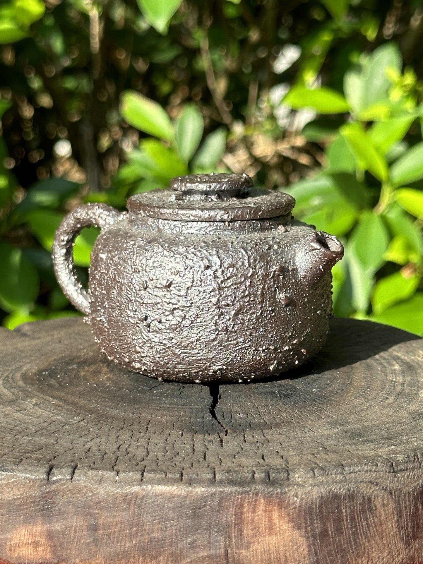 This is a woodfired pottery teapot