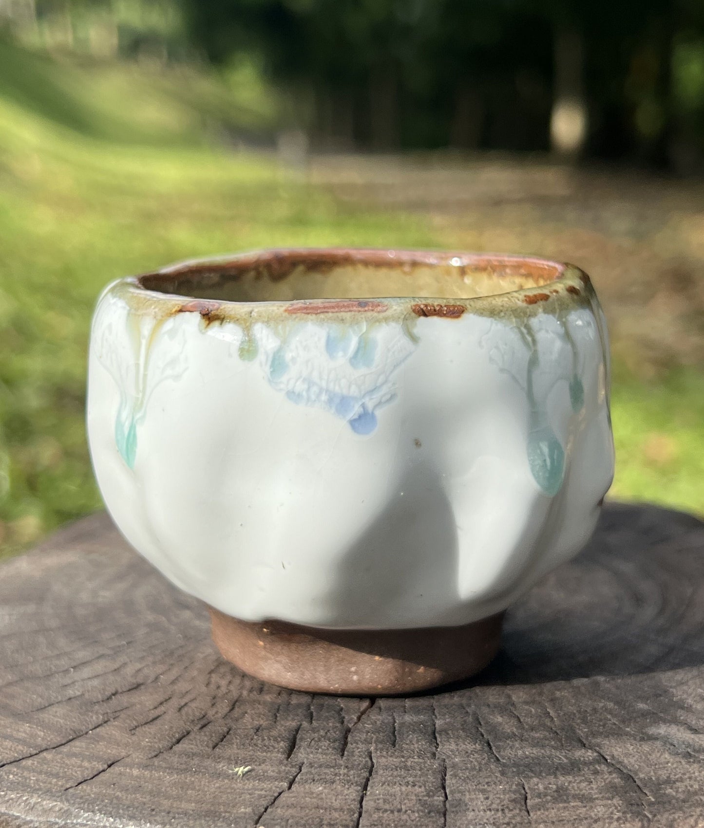 This is a shino ware teacup.this is a shinoyaki teacup