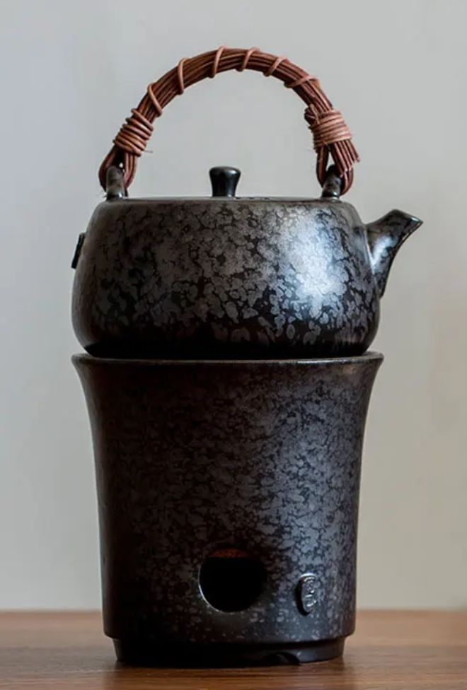 This is a pottery kettle