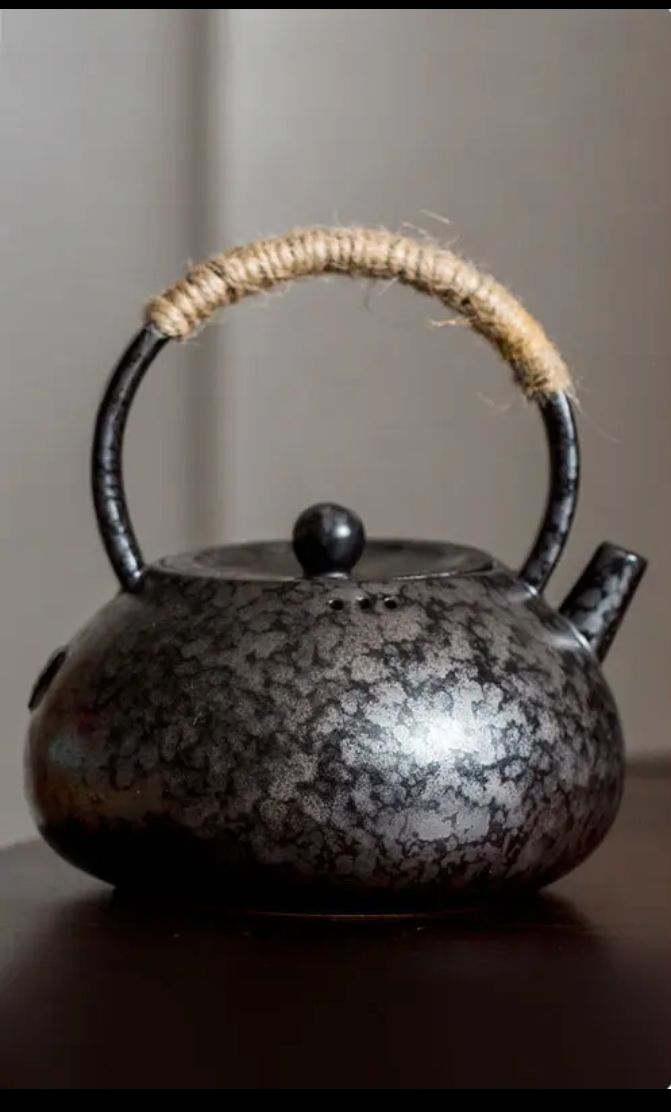 This is a pottery kettle