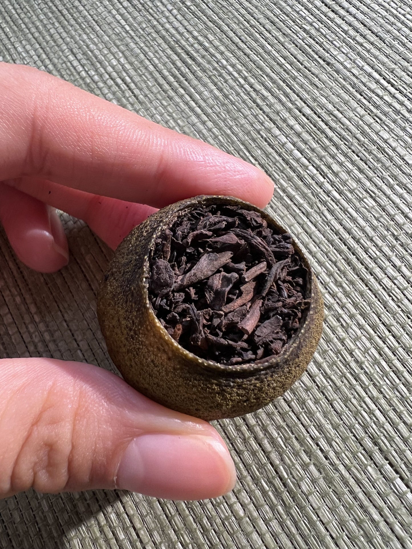 This is Chinese ripe Puerh Xiaoqinggan 