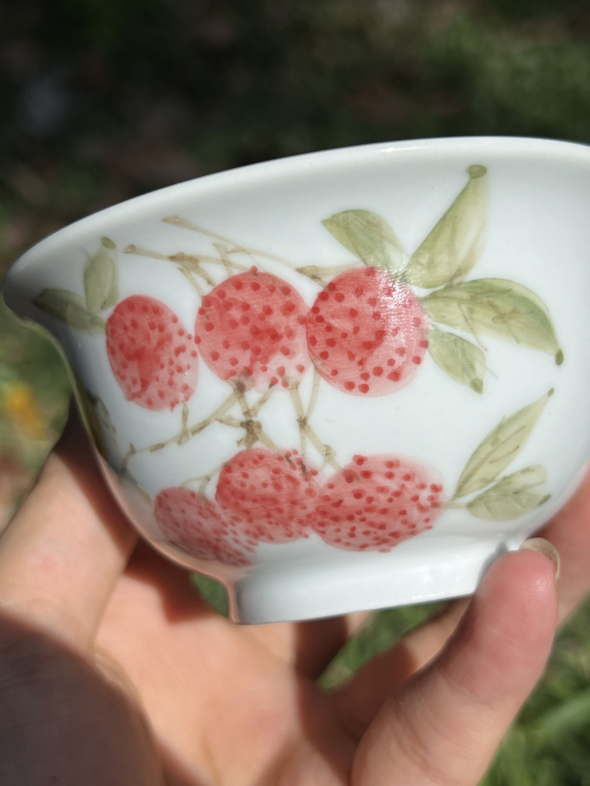 This is a ceramic teacup