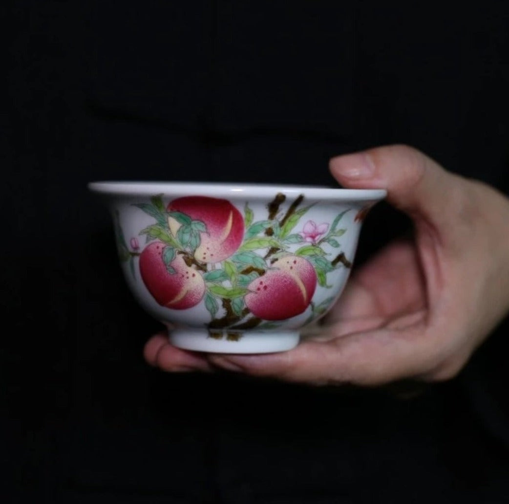 This is a Chinese Jingdezhen ceramic teacup