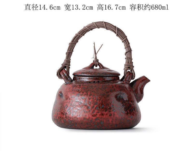 this is a pottery lifting kettle