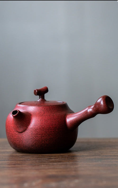 This is a pottery kettle