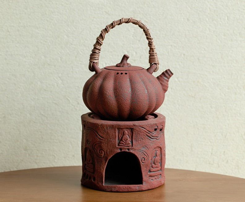 This is a pottery kettle