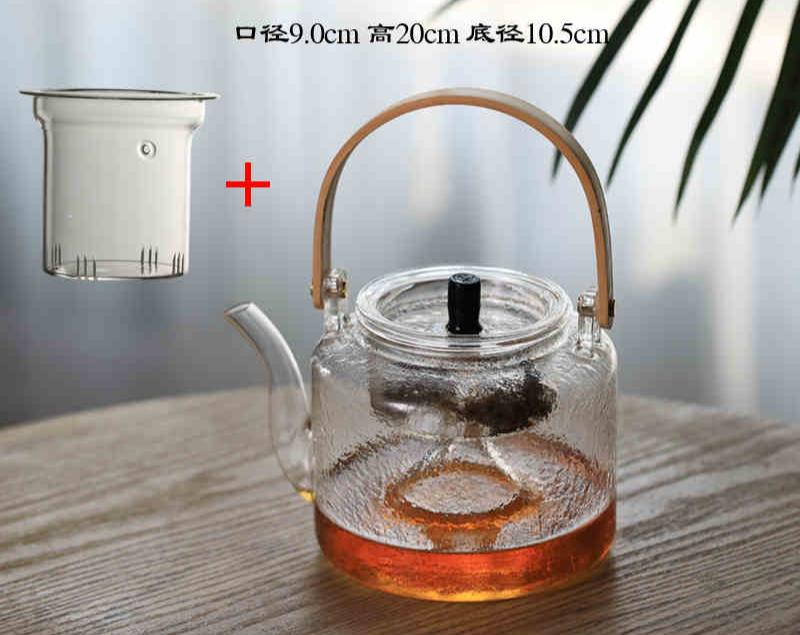 This is a glass teapot. This is a glass kettle