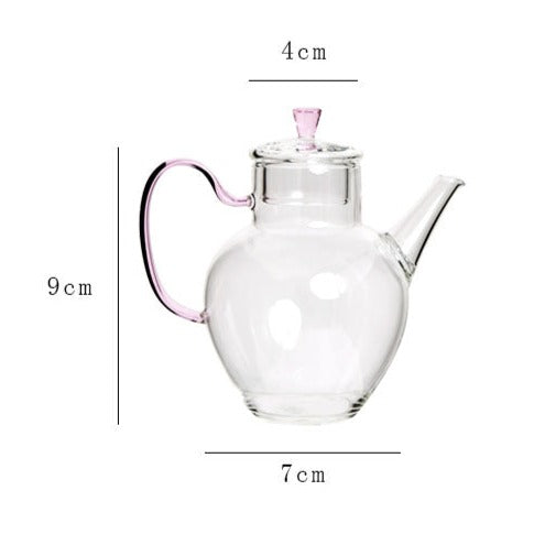 This is a glass teapot