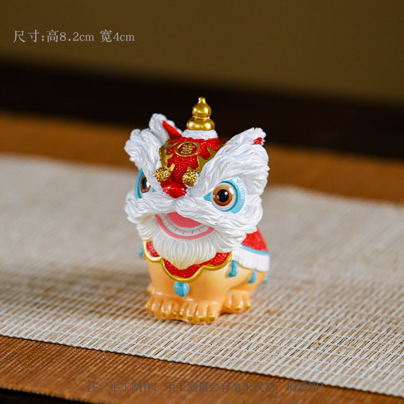 This is Chinese lion dance tea pet. this is a resin tea pet