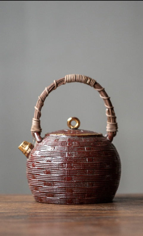 This is a pottery kettle