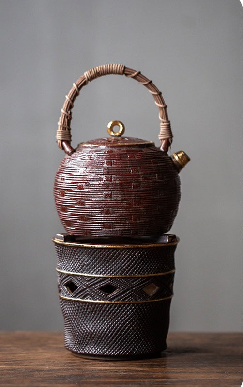 This is a pottery kettle