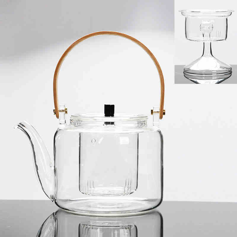 This is a glass teapot. This is a glass kettle