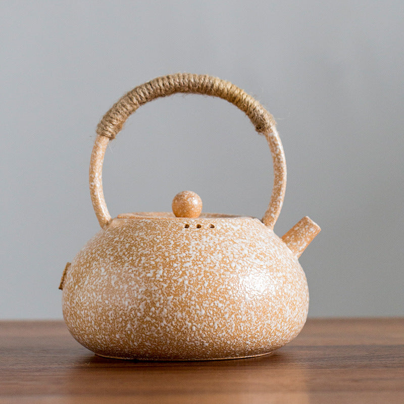 This is a pottery kettle