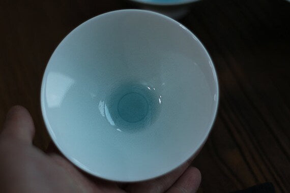 This is a ceramic teacup