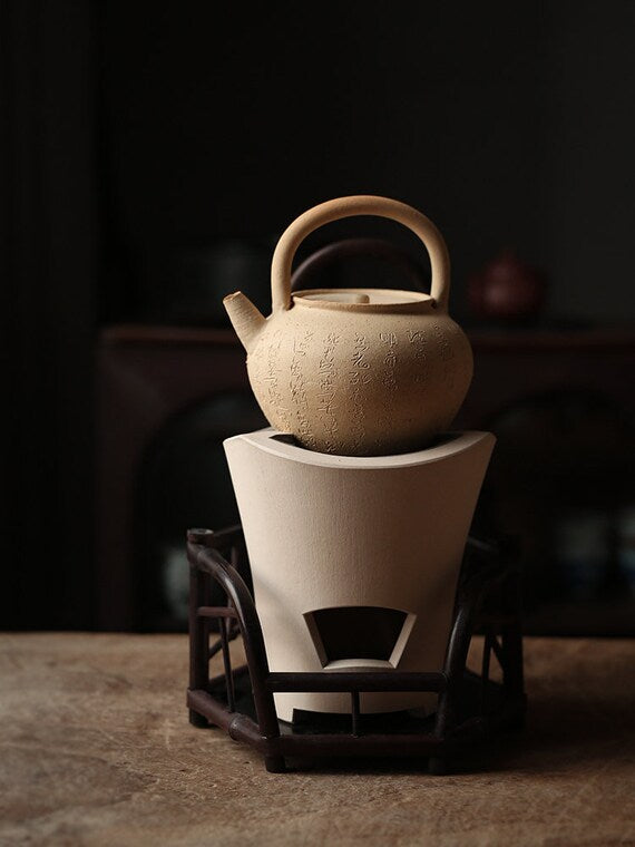 Chinese Chaozhou Kettle Stove Set Handmade White Original Handcrafted –  Jiangnan.Art.Tea