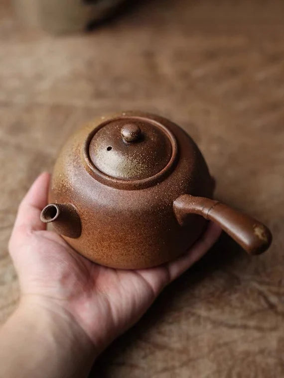 This is a pottery kettle