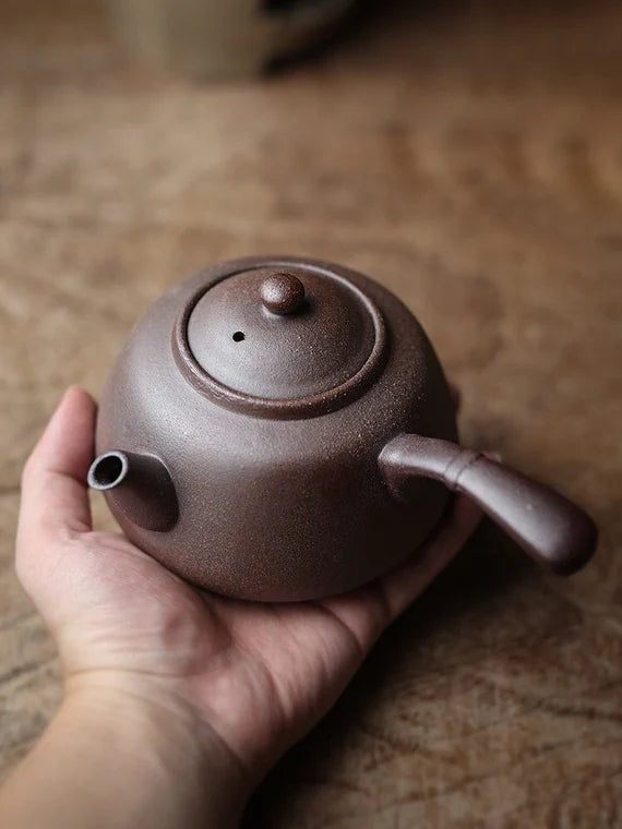 This is a pottery kettle