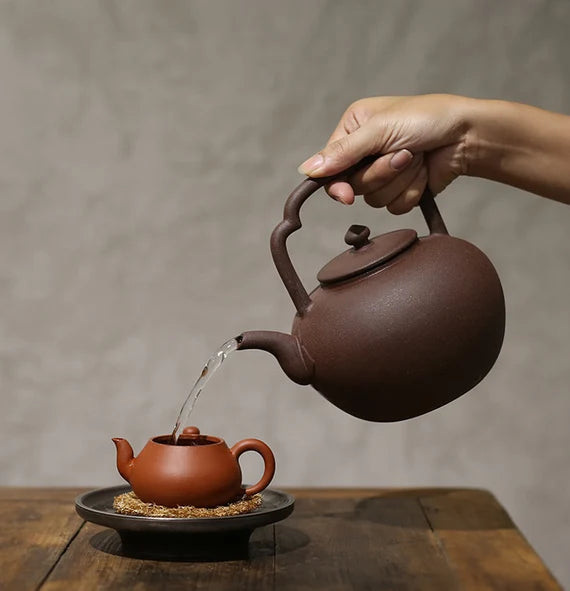 This is a pottery kettle