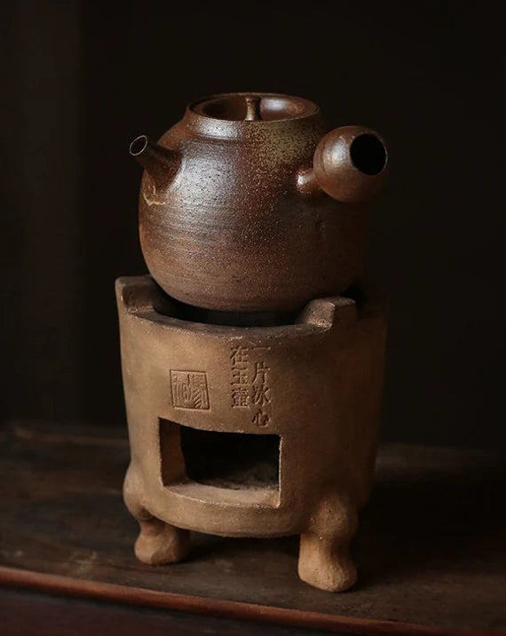 This is a pottery kettle