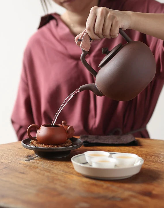 This is a pottery kettle