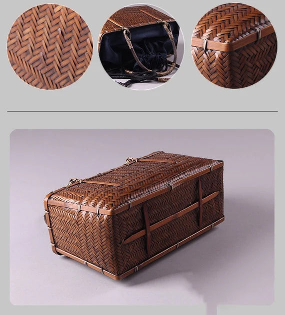 This is a bamboo weaving basket