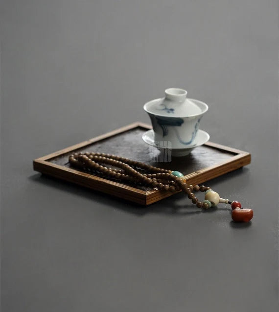 Bamboo Rock Tea Tray Handcrafted Original Design Tea Boat Chinese Art