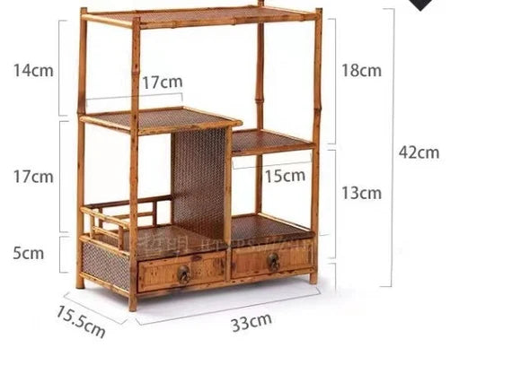 This is a meilu bamboo shelf bamboo rack.this is a bamboo teaware storage shelf