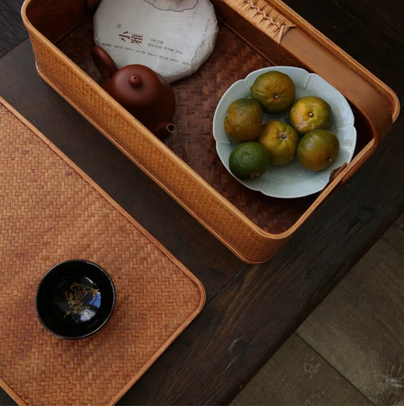 This is a bamboo weaving basket