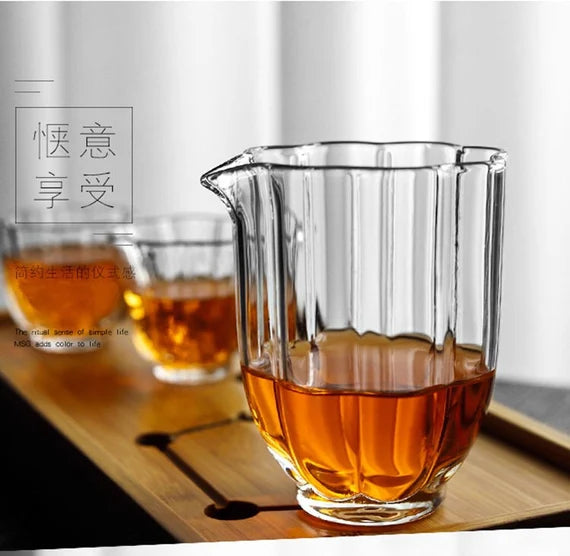 This is a glass fair cup gongdaobei