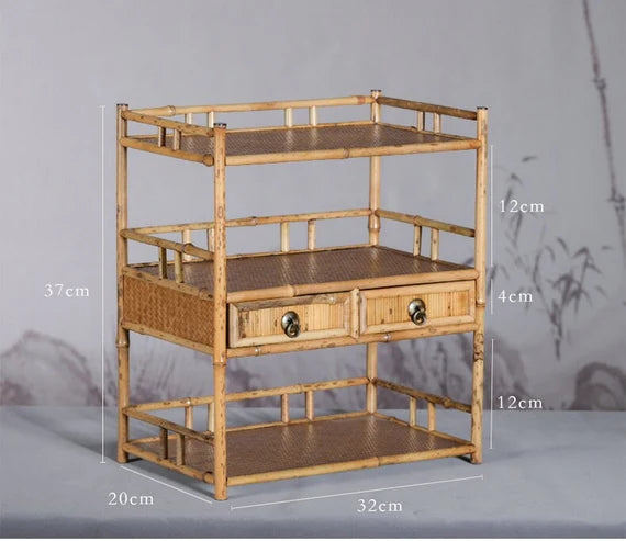 This is a meilu bamboo shelf bamboo rack.this is a bamboo teaware storage shelf