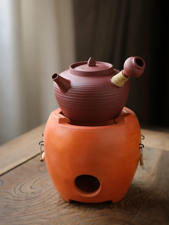 This is a pottery kettle