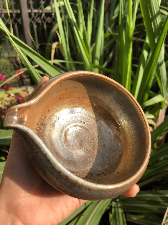 This is a woodfired pottery faircup gongdaobei