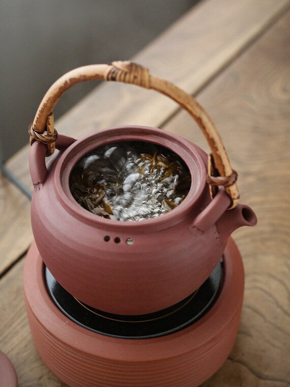 This is a pottery kettle