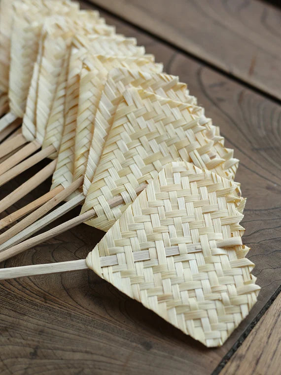 this is a bamboo weaving fan