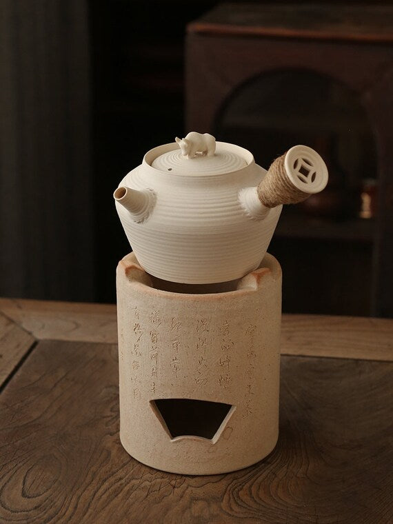 This is a pottery kettle