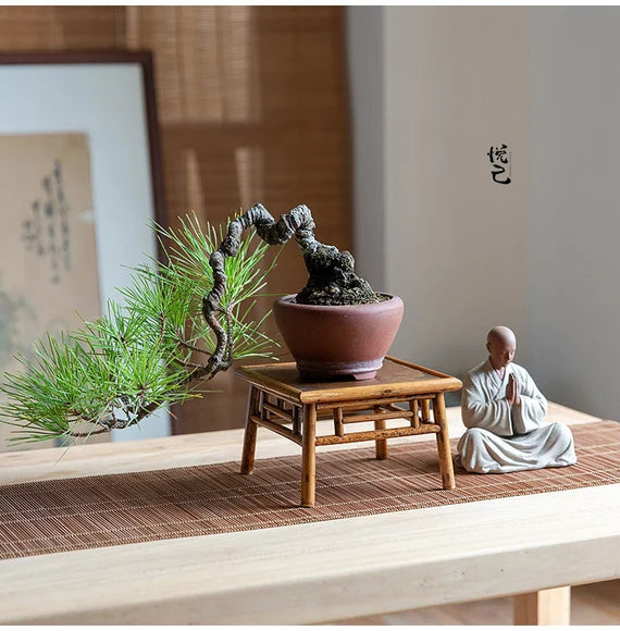 This is a bamboo mini shelf.this is a bamboo teaware storage shelf