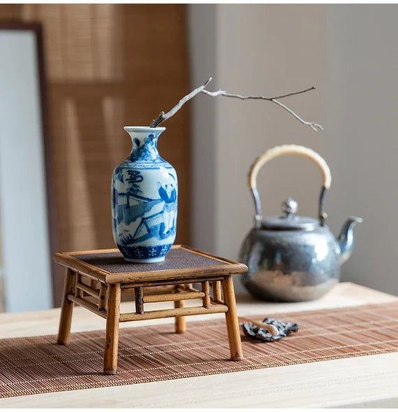 This is a bamboo mini shelf.this is a bamboo teaware storage shelf