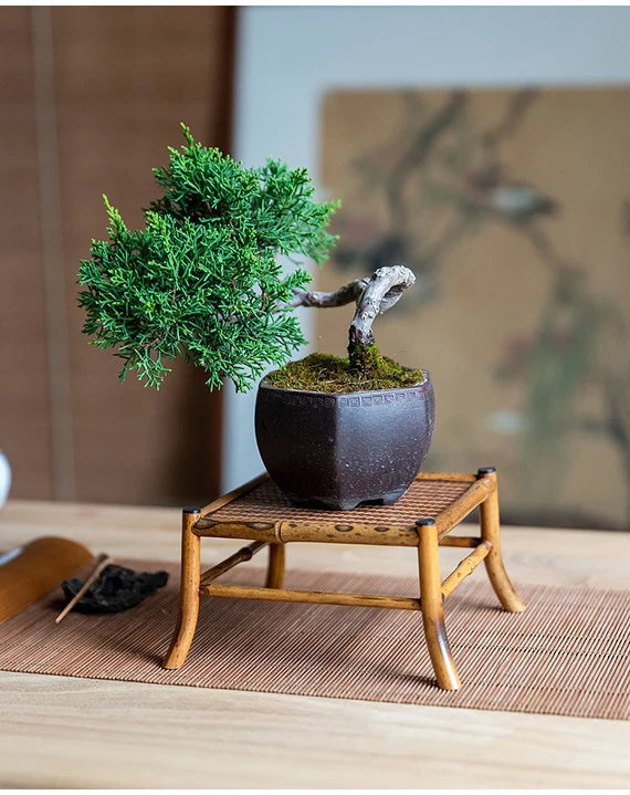 This is a bamboo mini shelf.this is a bamboo teaware storage shelf