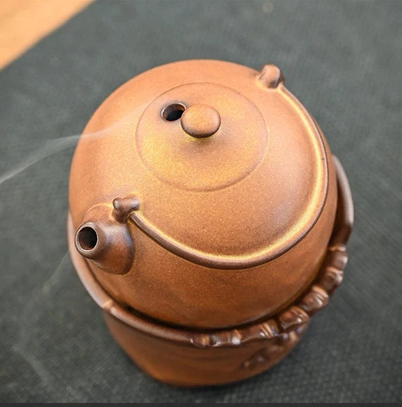 This is a pottery incense burner