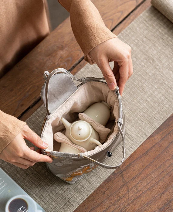 This is a brocade storage bag.this is a cloth tea bag