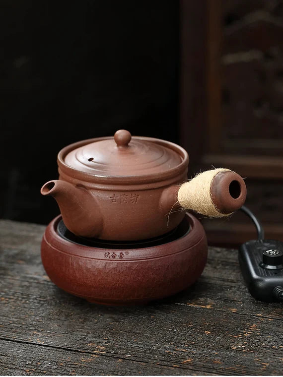 This is a pottery kettle