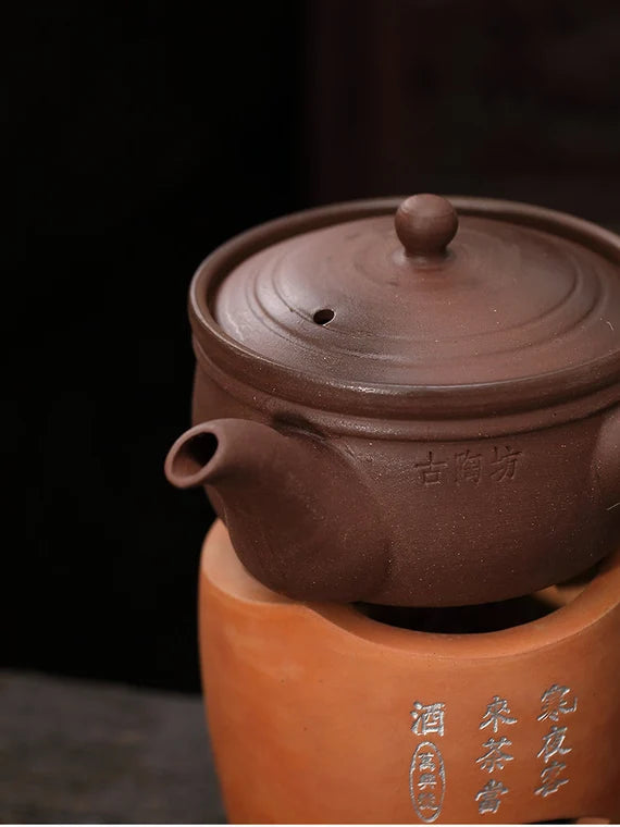 This is a pottery kettle