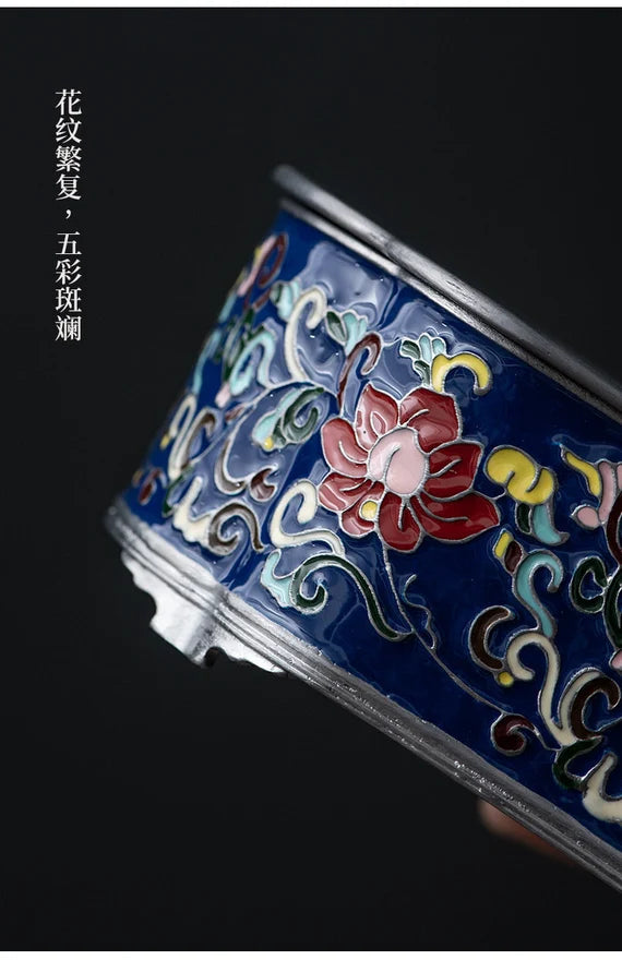 Tin Tea Tray Handmade Forging Chaozhou Antique Style Classic Chinese Master Artwork Teapot Holder Tea Boat