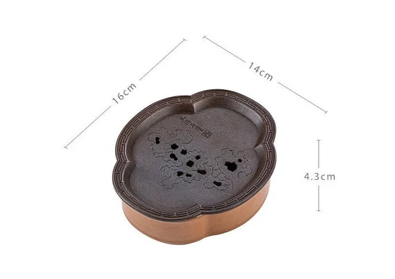 Tea Tray  Copper Handforging Ceramic Tea Boat Chinese Master Pottery Ceramic Japanese Ceramic Tea Ceremony