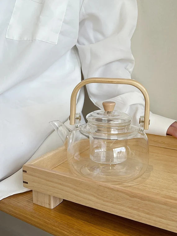 This is a glass kettle