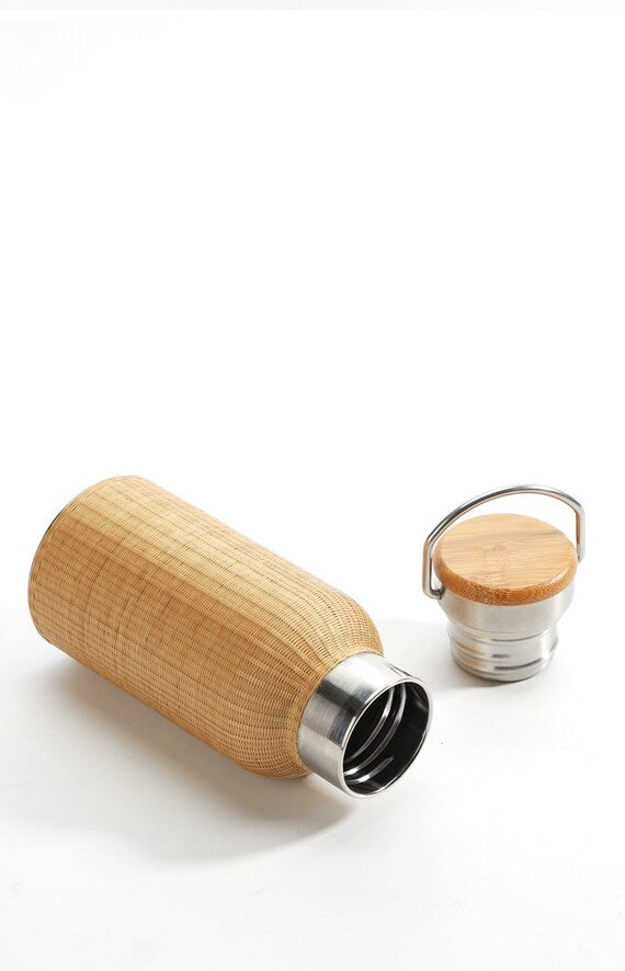 This is a bamboo weaving thermos bottle