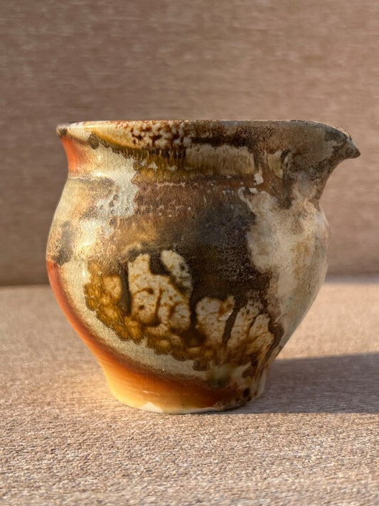 This is a woodfired pottery faircup gongdaobei